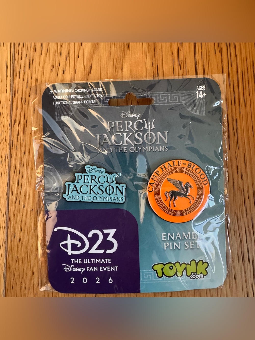 TOYNK D23 THE ULTIMATE DISNEY FAN EVENT PERCY JACKSON AND THE OLYMPIANS PIN SET
